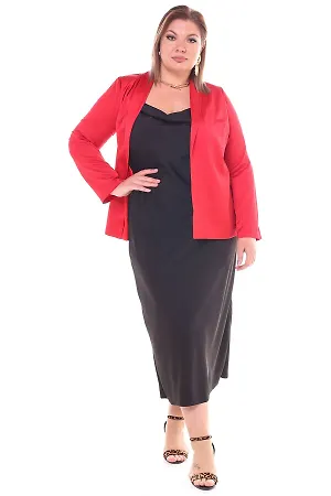 Платье-комбинация черное