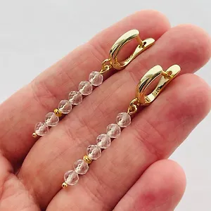 Радуга Самоцветов Серьги из Горного Хрусталя