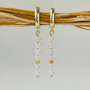 Радуга Самоцветов Серьги из Горного Хрусталя