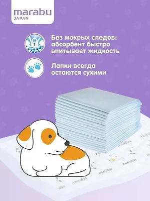 Впитывающие пеленки для домашних животных , 60*60 26шт./уп.