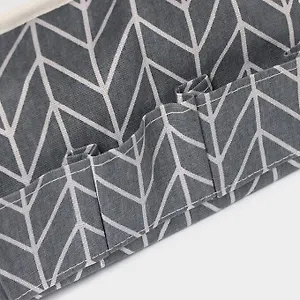 Органайзер для мелочей Доляна «Зиг-заг», 6 карманов, 25x13x18 см, серый