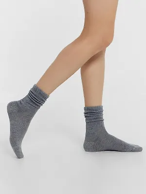 Носки женские шерстяные серые