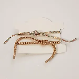 Парные  браслеты на магните с подвесками, цвет голубой и золотистый, арт. 043.228