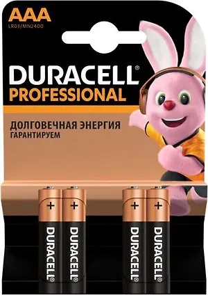 Батарейки Duracell AAА (мизинцы), 4 шт в уп.