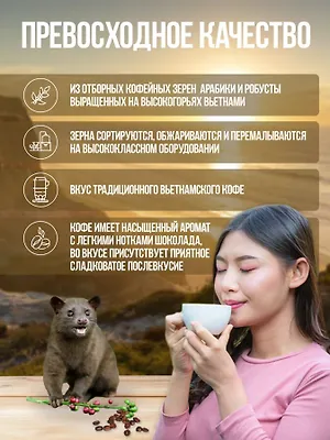 Вьетнамский молотый кофе Кофе Чон 500 (синяя пачка)