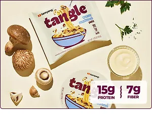 Паста со сливочным соусом и грибами  Tangle creamy mushroom pasta, 105гр