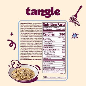 Паста со сливочным соусом и грибами  Tangle creamy mushroom pasta, 105гр