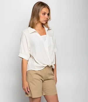 Рубашка #КТ2508, кремовый