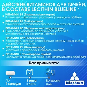 Лецитин, капс. 670 мг, №100 (БАД) BlueLine