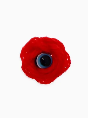 Браслет-оберег «Красная нить», шерстяная, турецкий глаз, синий,30 см