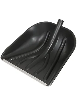 Лопата для снега пластик, 400х390 мм, без черенка, тулейка 32 мм, Купец, К-1075/К-1899