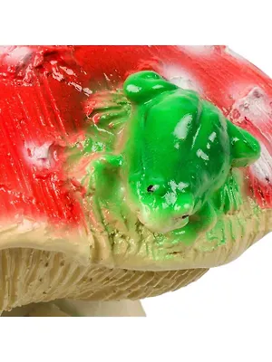 Фигурка садовая Мухомор с лягушкой, 26х35 см, гипс, 441