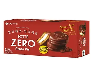Печенье глазированное "Лотте ЧОКОПАИ" ZERO 168г (28гр*6шт)