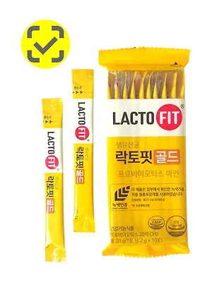 Lacto-Fit Пробиотики для кишечника Gold Chong Kun Dang Probiotics, 1упак (2гр*50шт)