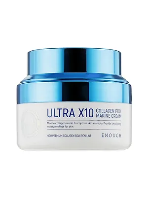 Увлажняющий крем с коллагеном для четкого контура, 50 мл / Enough Ultra X10 Collagen Pro Marine Cream