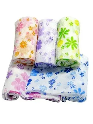 Shower Towel Мочалка-полотенце для душа Цветочек Bath Massage Towel, 1 шт