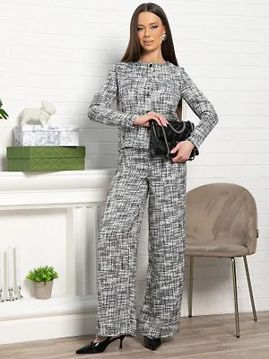 Костюм с брюками Марлин (серый) К15120-10М