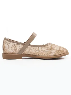 06-A9156-5C DK. BEIGE Туфли летние женские (натуральная кожа)