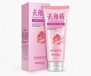 BIOAQUA Увлажняющий очищающий пилинг для лица с экстрактом розы, 120г