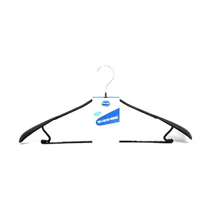 Вешалка-плечики с антискользящим покрытием 45*20см, пластик/металл, JS-068, 1 шт, цвет в ассорт