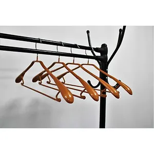 Вешалка-плечики с антискользящим покрытием 45*20см, пластик/металл, JS-068, 1 шт, цвет в ассорт