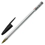 Ручка шариковая STAFF Basic Budget BP-04, ЧЕРНАЯ, линия письма 0,5мм, с штрихкодом, 143869