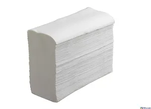 ПОЛОТЕНЦА бум., 150 л., 23х22 см, 2-сл. "ZZ" бел. в пачках (20уп/кор)