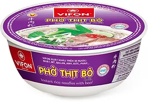 Рисовая лапша «PHO» со вкусом говядины (тарелка)  т.м. VIFON 120 гр.