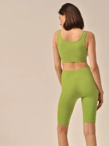 Mirey Топ женский на широких бретельках в рубчик