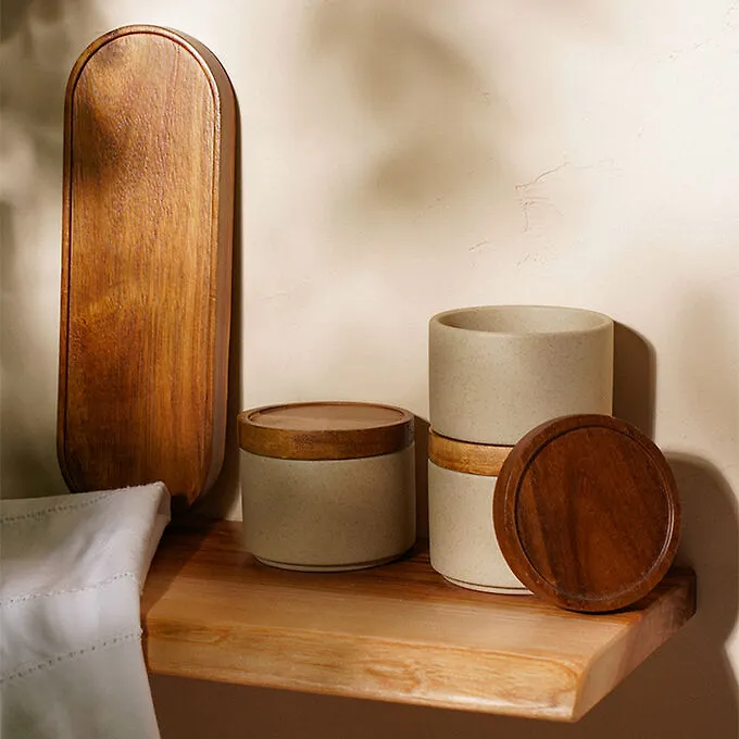 Sima-Land Home Набор банок для сыпучих продуктов на подставке SL Home «Стоун форест», 4 предмета: 3 банки 220 мл, подставка, керамика