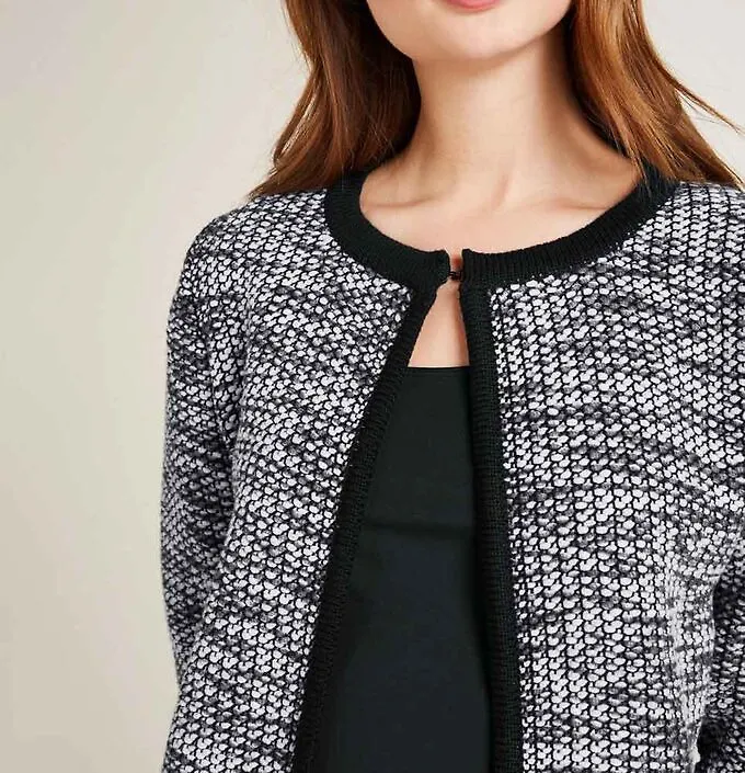 heine Кардиган, черно-белый