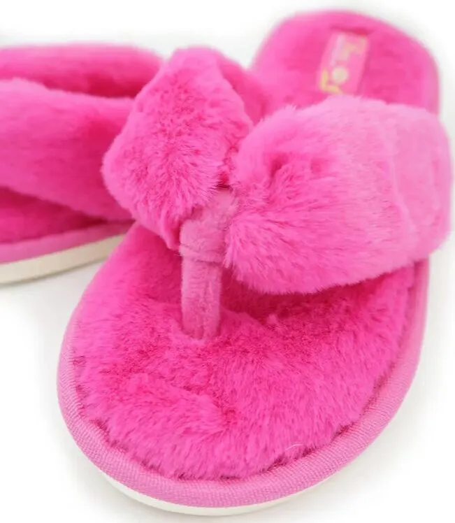 Forio Мягкие меховые тапочки вьетнамки барбикор с прочной и гибкой подошвой