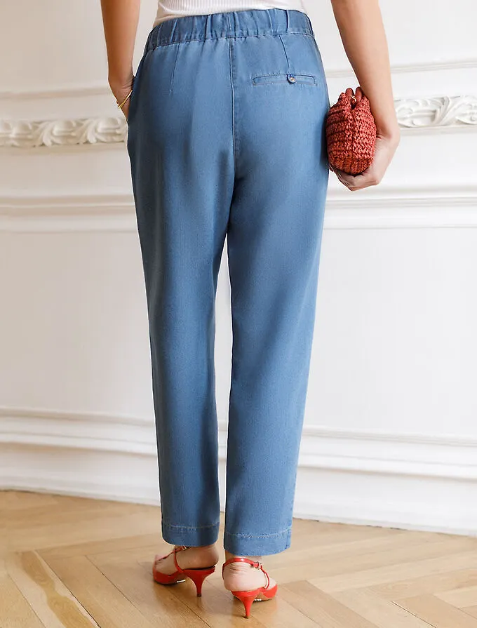 Vilatte Брюки. Цвет: синий