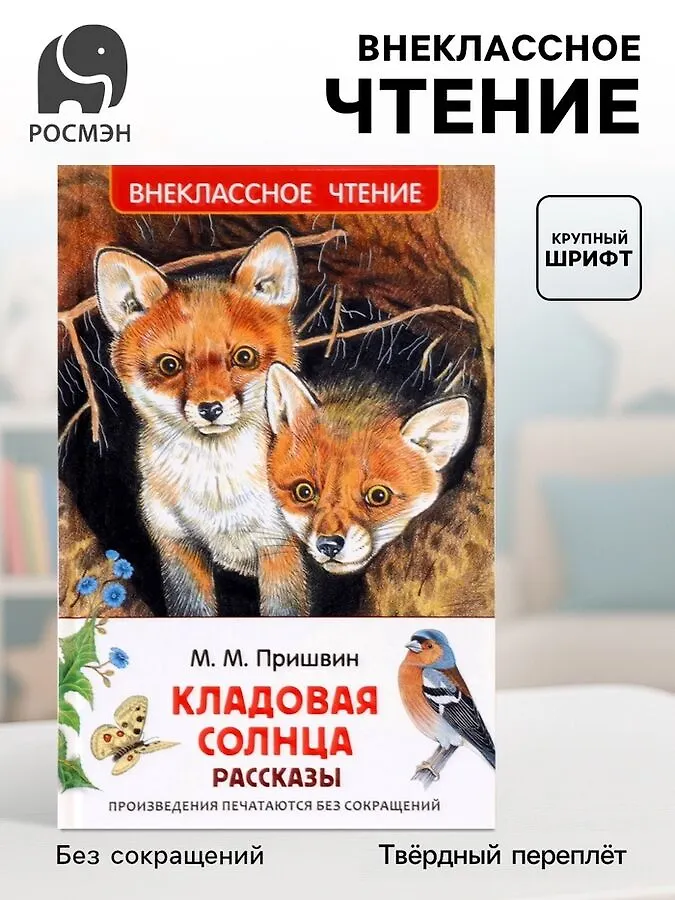 Росмэн Книга детская для внеклассного чтения «Кладовая солнца», Пришвин М.