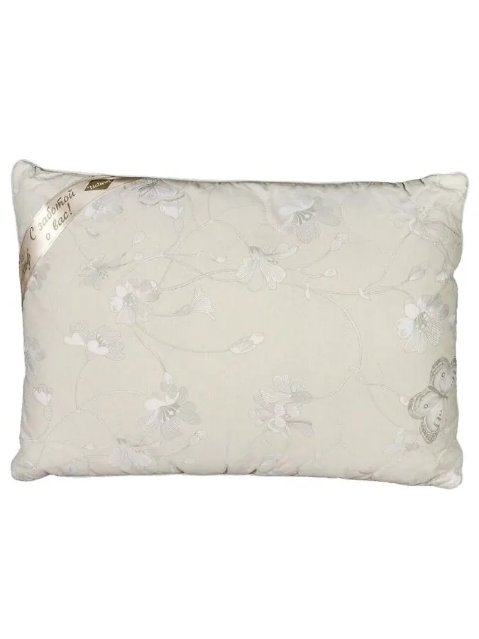 NoName Подушка 50 х 70 см, волокно полиэфирное, Лен, чехол 100% хлопок, кант