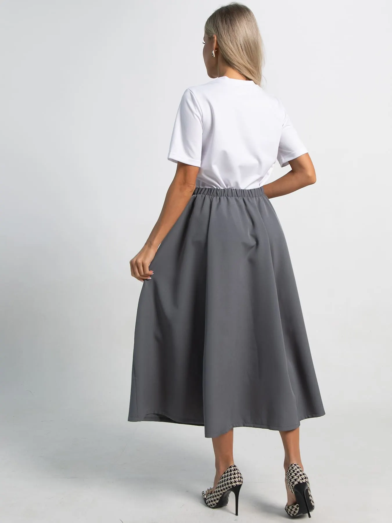 LT Collection Юбка Льюис (серая) Ю15476-10М