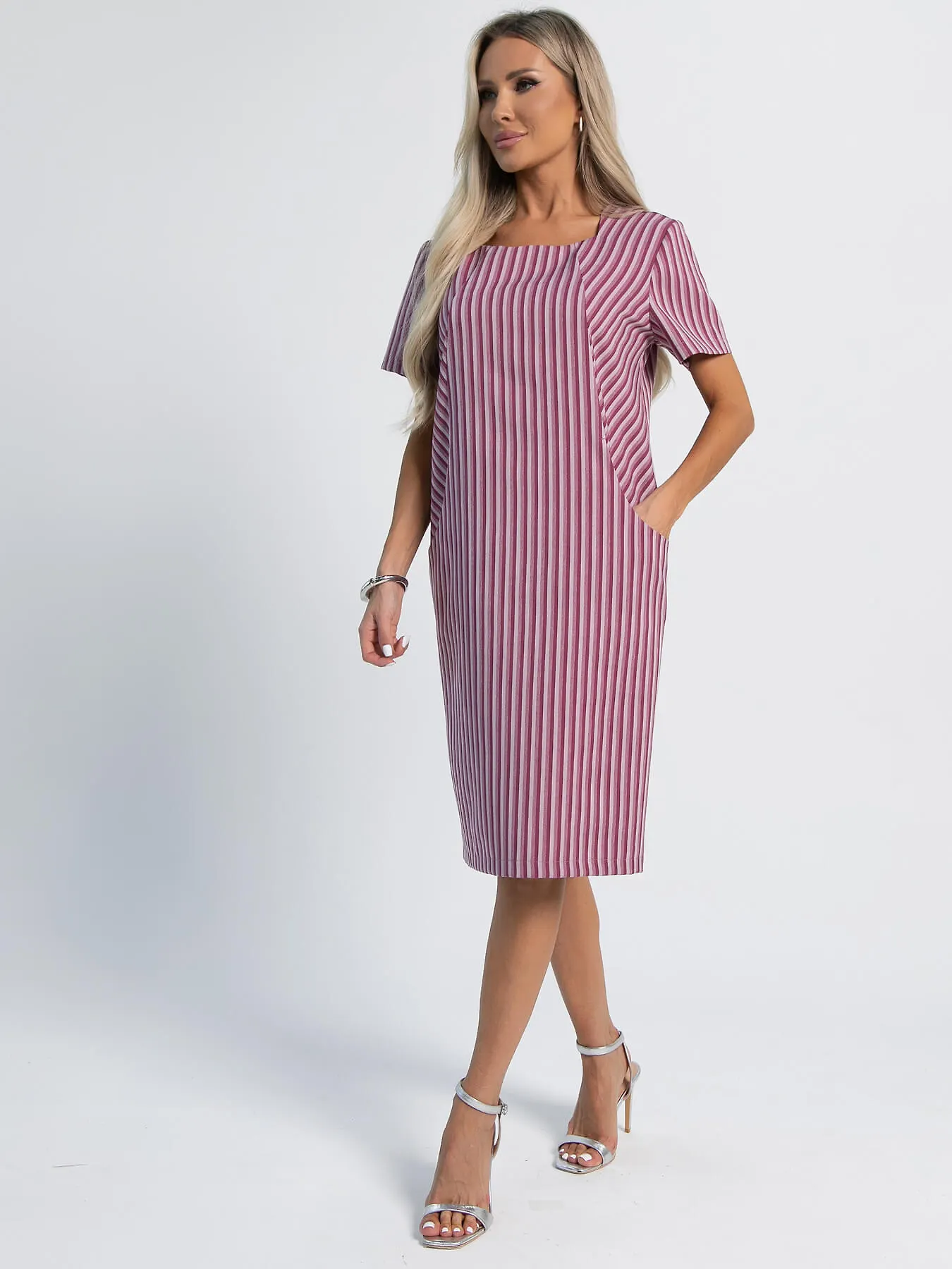 LT Collection Платье Нотки лета (брусничное) П16149-19М