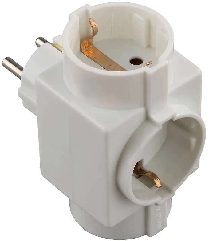 СВЕТОЗАР Тройник электрический с заземлением